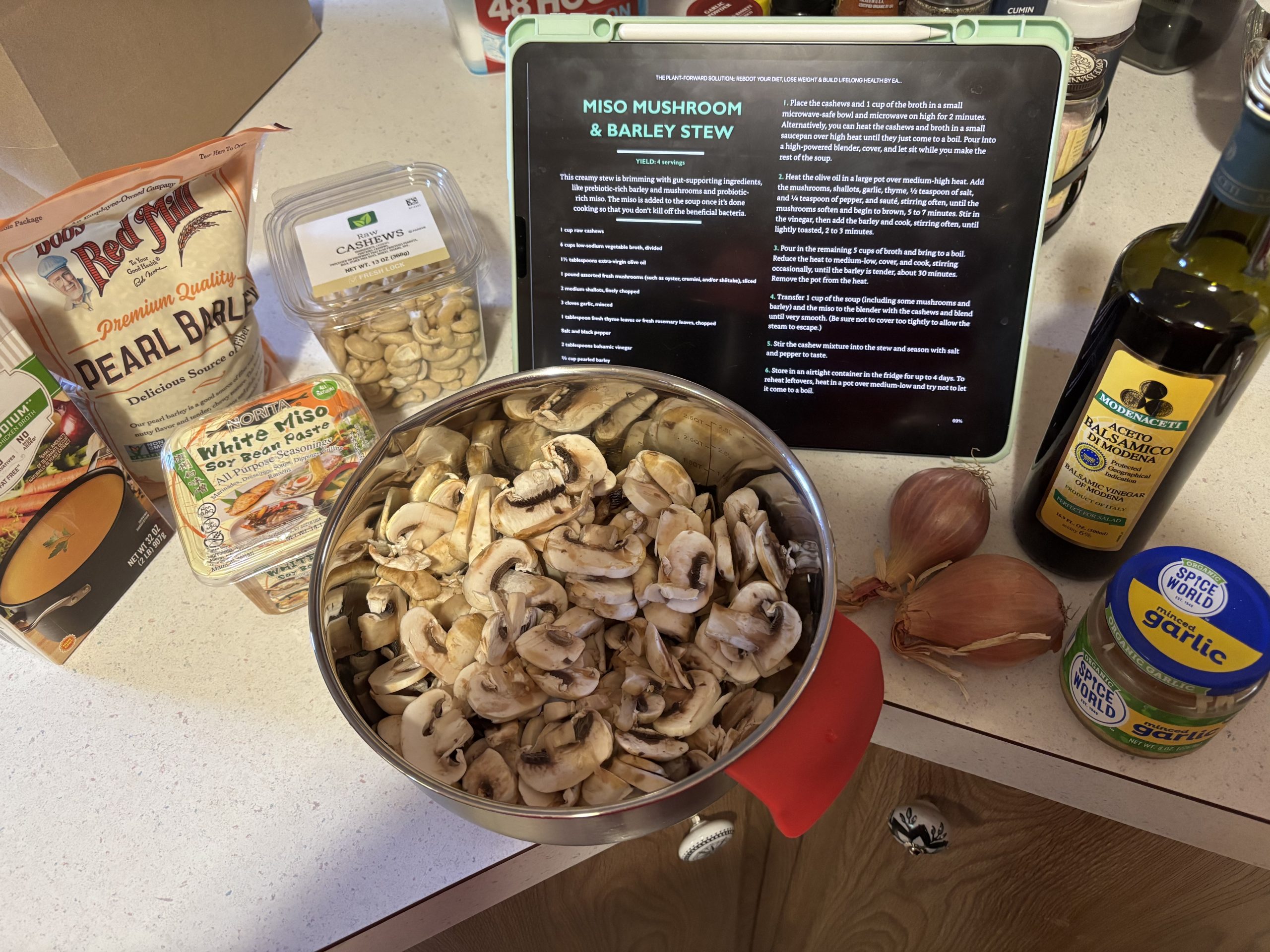 Recipe and ingredients